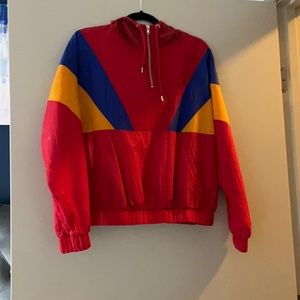 Half zip pull over wind breaker
